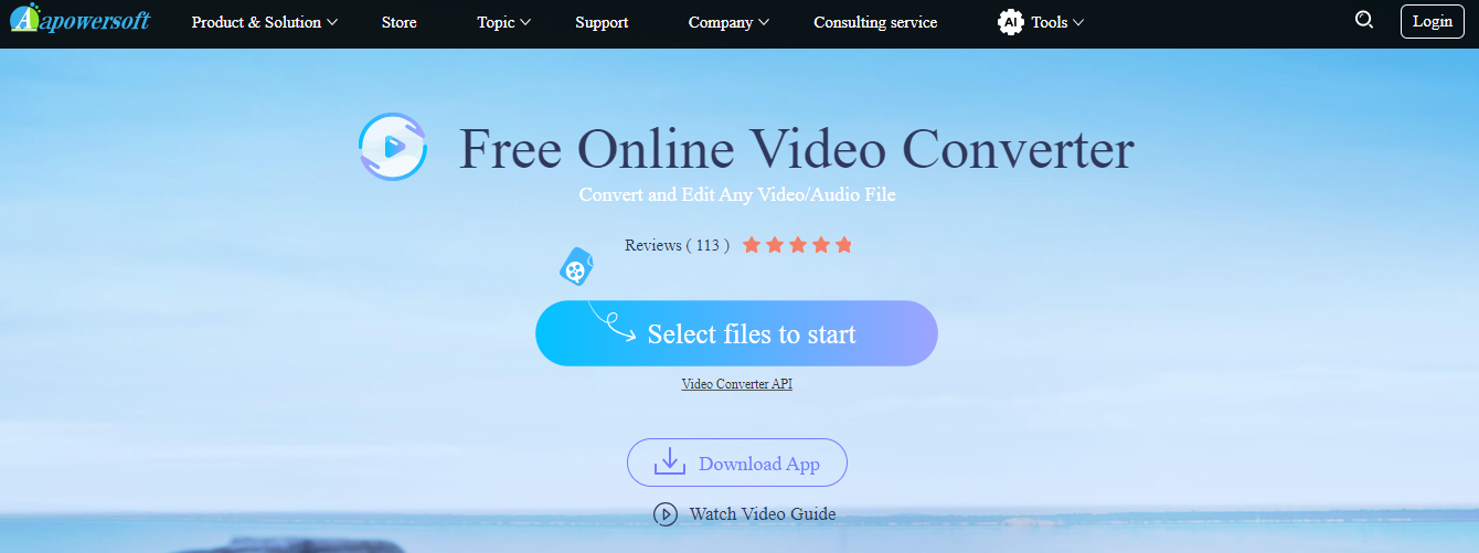 Apowersoft Free Online Video Converter