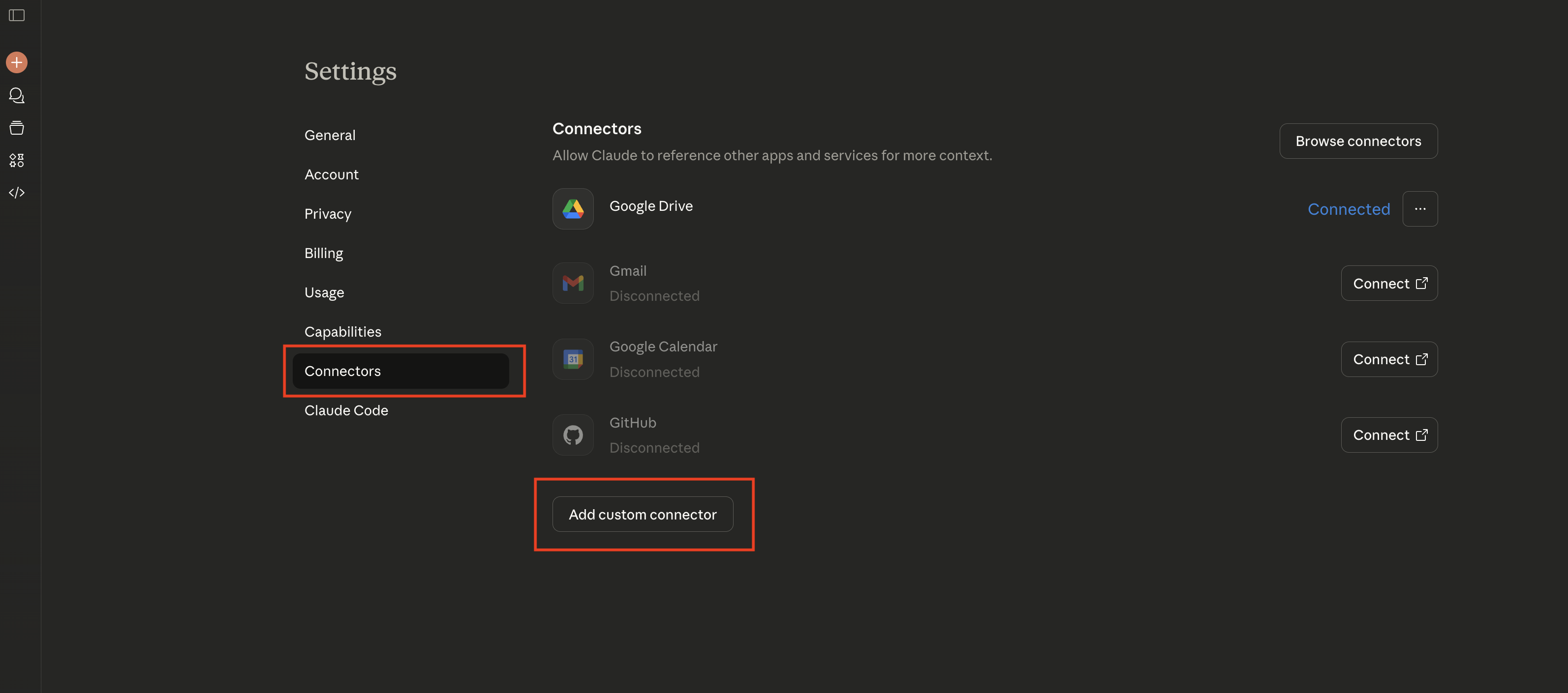 ChatGPT connector setup form with OAuth configuration