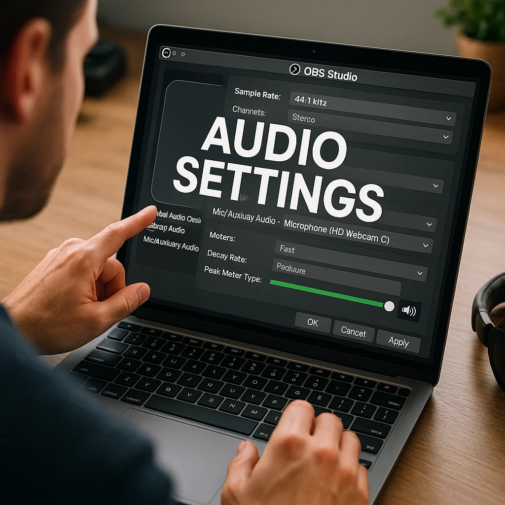 Professional streaming setup with capture card integration showing optimal cable management and device placement