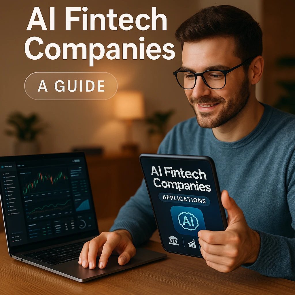AI fintech companies executives analyzing financial algorithms