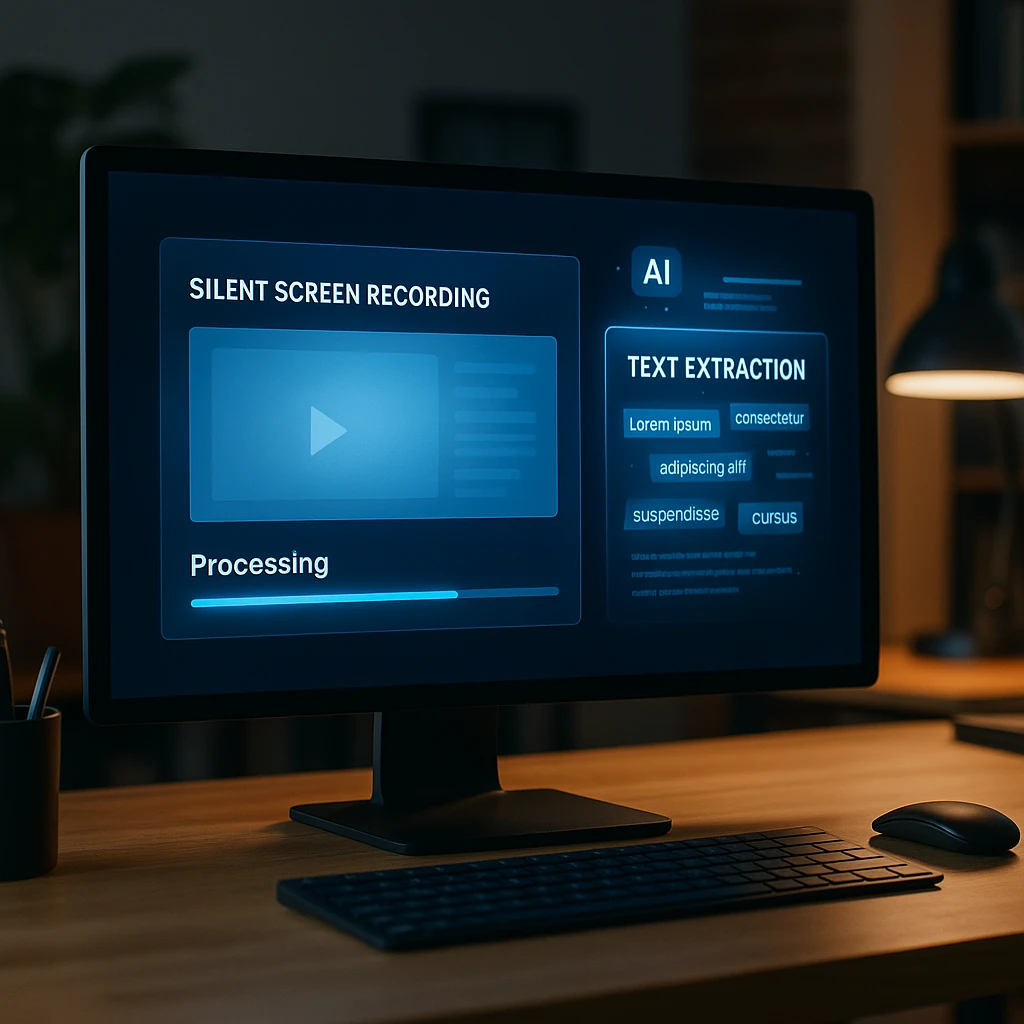 Extracting text from silent video using Video OCR software