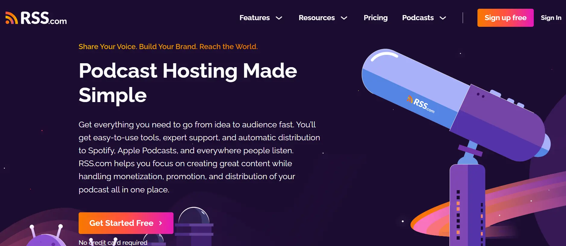 RSS.com AI Transcription Interface